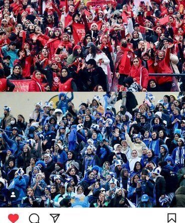 (عکس) واکنش اینفانتینو درباره حضور زنان در دربی تهران