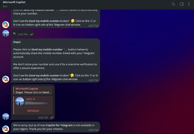 تلگرام کاربران ایرانی را از دسترسی به هوش‌مصنوعی محروم کرد!