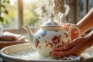 روش های طبیعی برای رفع لکه چای از قوری