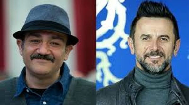 استایل متفاوت امین حیایی و مهران غفوریان در حاشیه یک مراسم/ عکس